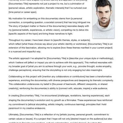 Documentary Proposal Template